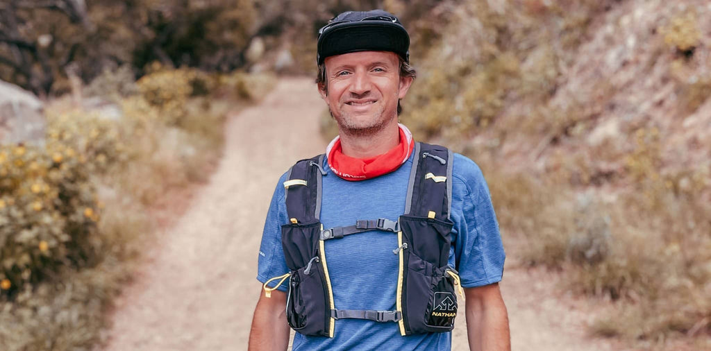 Alastair Dixon with a Nathan Hydration Pack