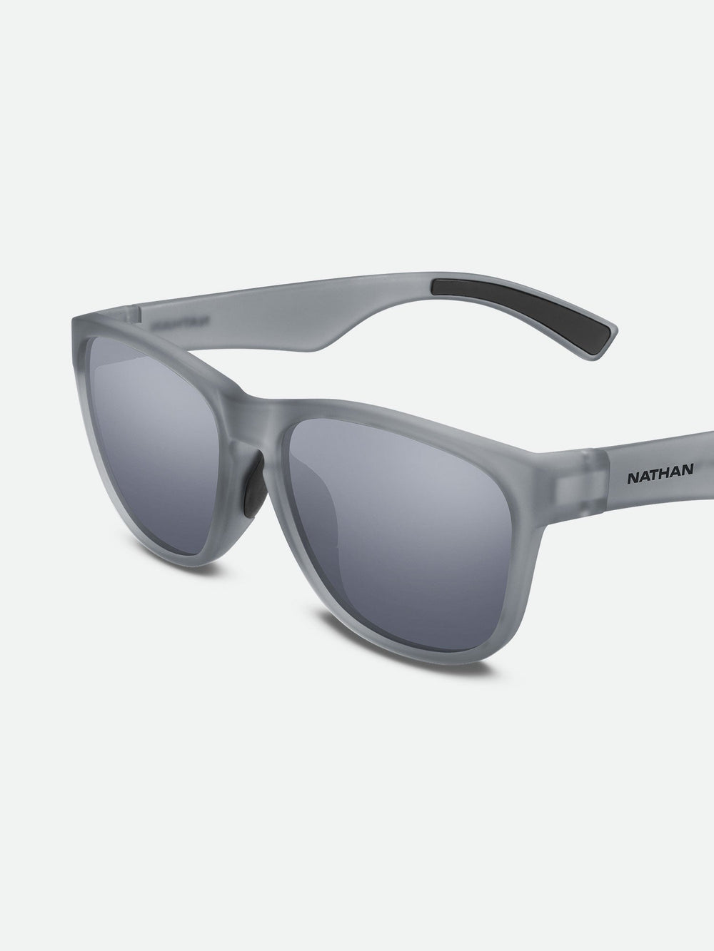 Summit Polarized Running Sunglasses Clear Gray Nathan Sports