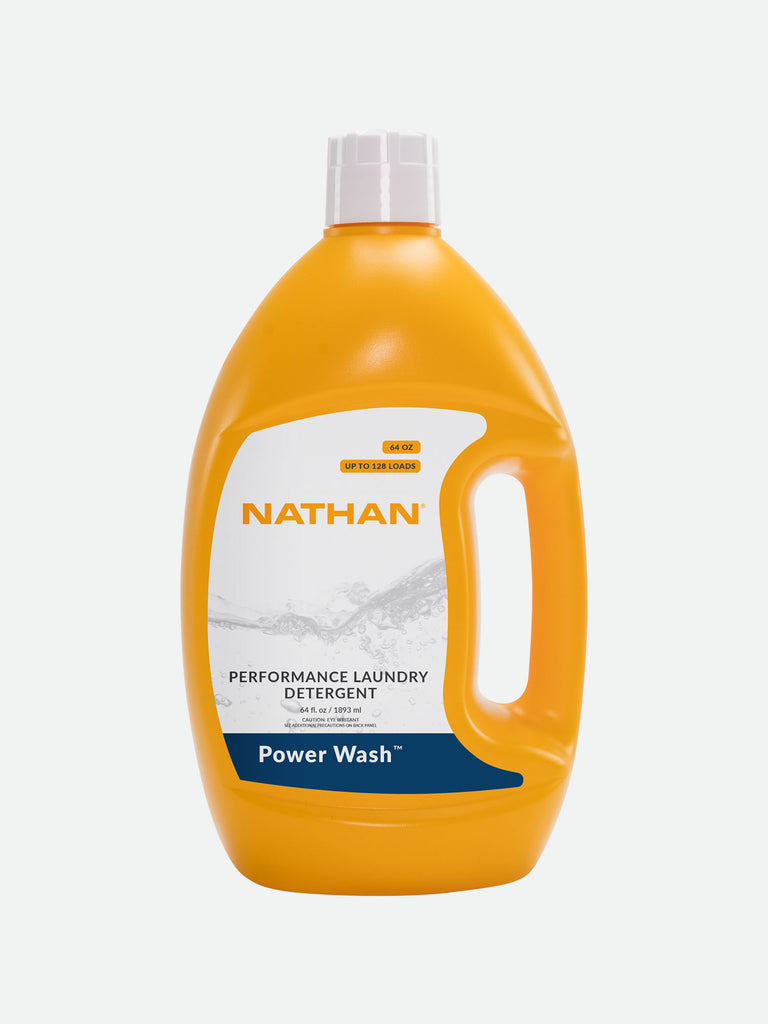 Nathan Power Wash™ 64oz Performance Laundry Detergent - Front of Bottle