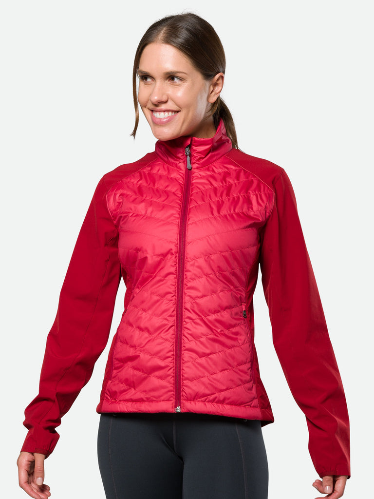 Nathan Women's Navigator Hybrid Jacket – Winterberry - Front View