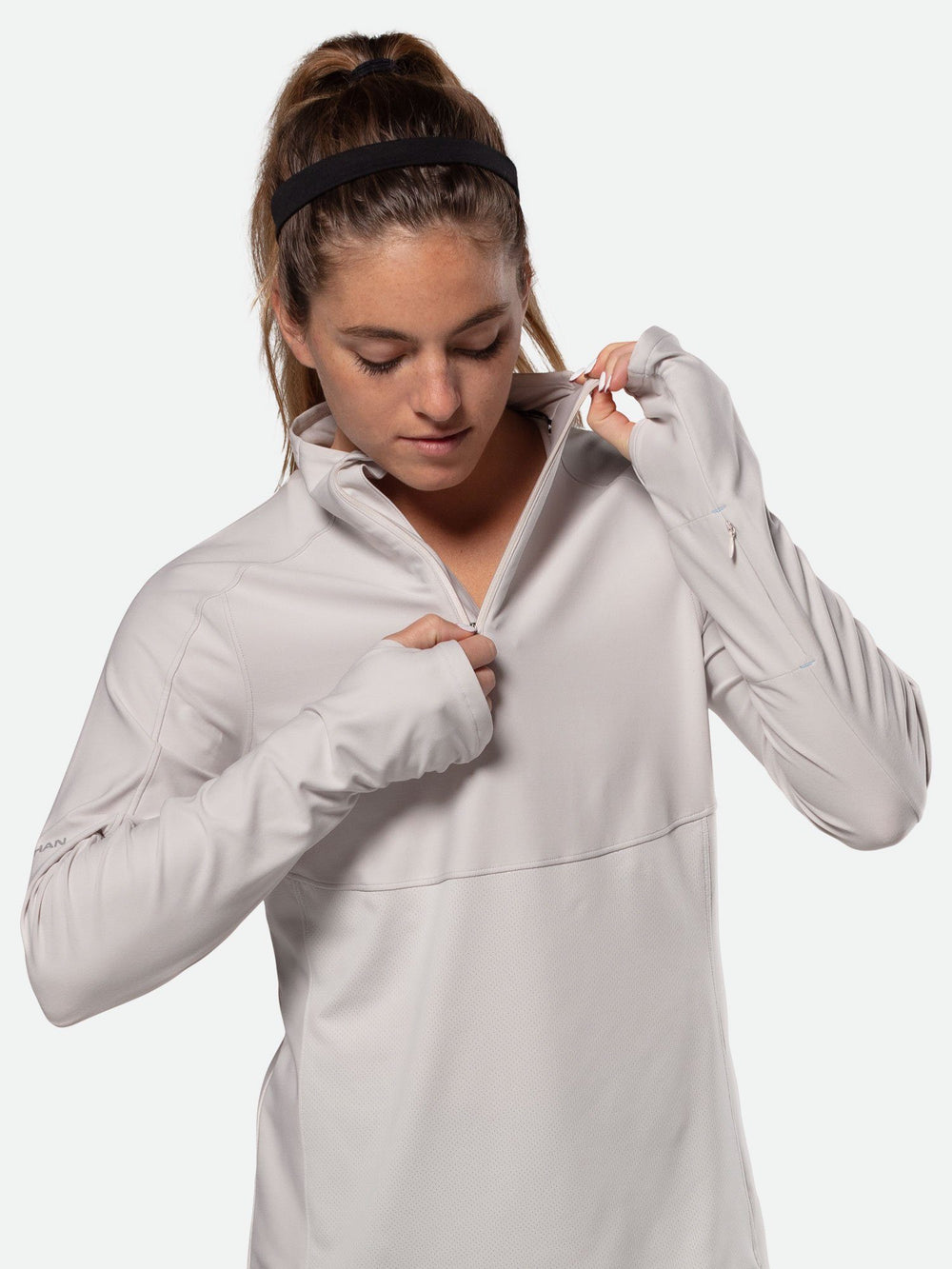 Women s Tempo Quarter Zip Long Sleeve Shirt Nathan Sports