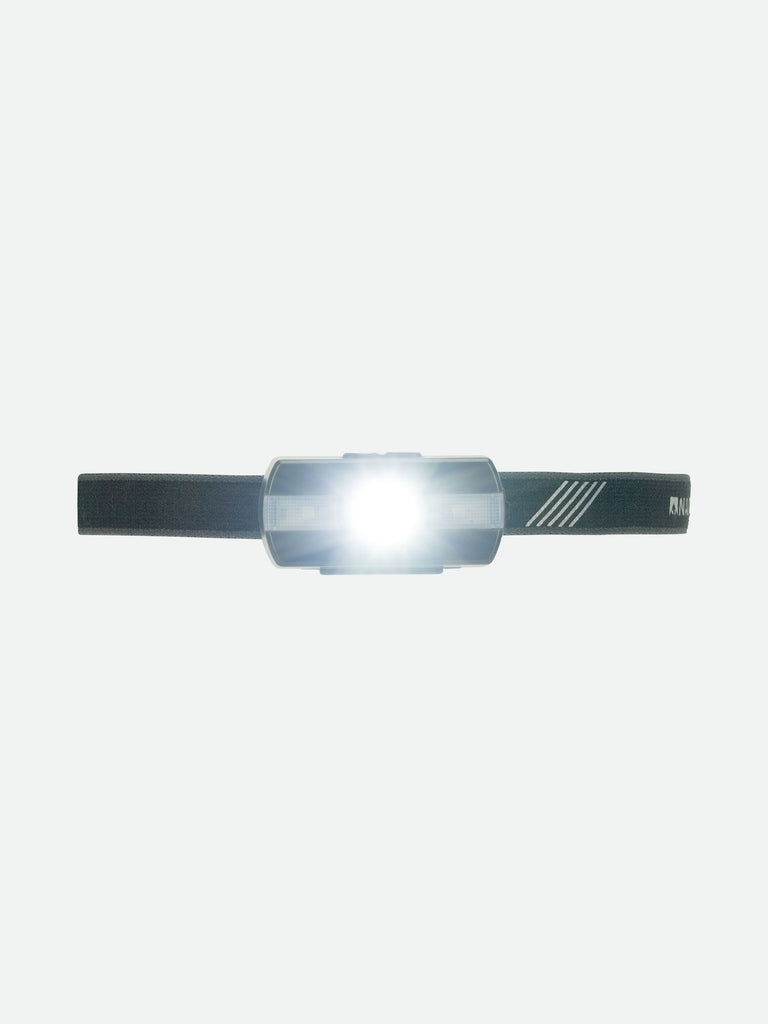 Nathan Neutron Fire RX 2.0 Runner's Headlamp – Charcoal - Headlamp Front View –  Light On