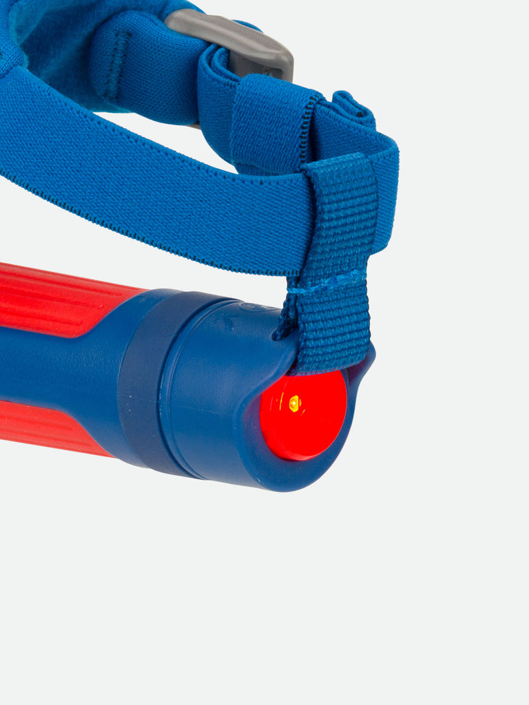 Nathan Polaris 400RX Runner’s Hand Torch  - Deep Blue - Rear Red Strobe Light Alerts Cars and Cyclist of Your Presence