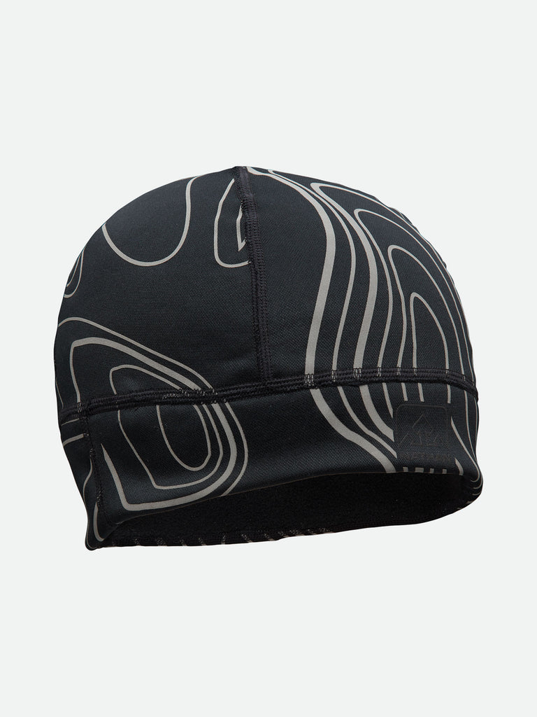 Nathan Reflective Safety Beanie -  Black/Topo - Hero