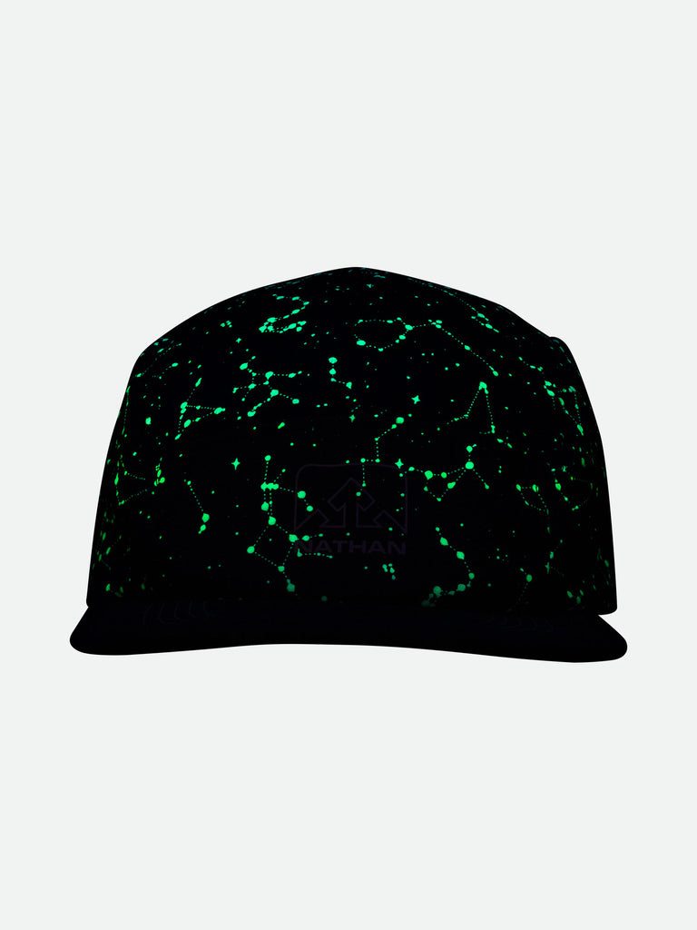 Nathan Reflective Runner's Hat - Front Angle - Reflective Highlight