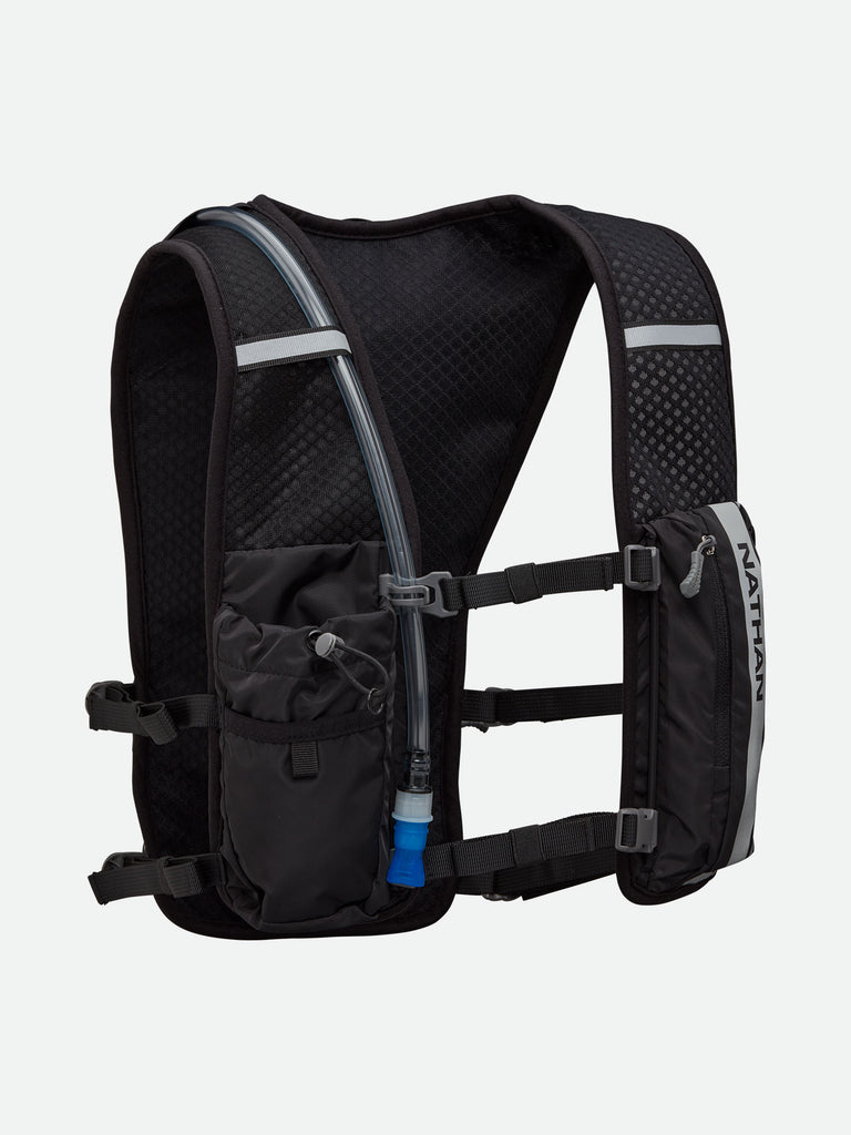 Nathan Hypernight QuickStart 2.0 4 Liter Hydration Pack - Black - Front of Vest View