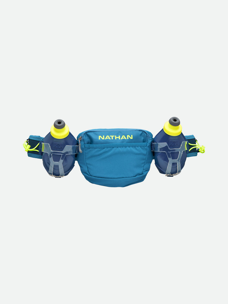 Nathan TrailMix Plus Hydration Belt 3.0 - Deep Blue/Safety Yellow - Hero