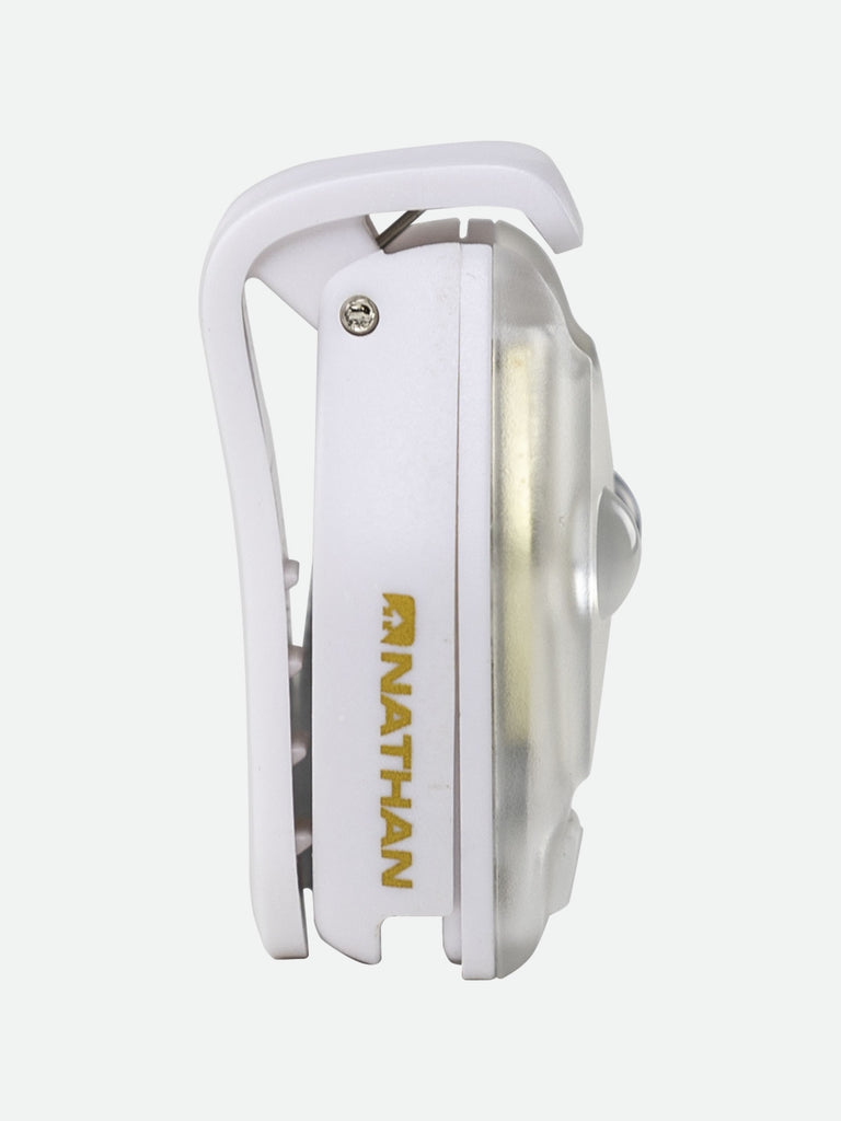 NATHAN HyperBrite Mini 2-Pack LED Clip Lights - White - Side View