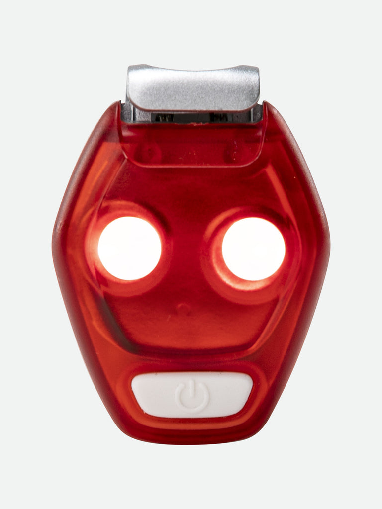 NATHAN HyperBrite Mini 2-Pack LED Clip Lights - Red - Front View