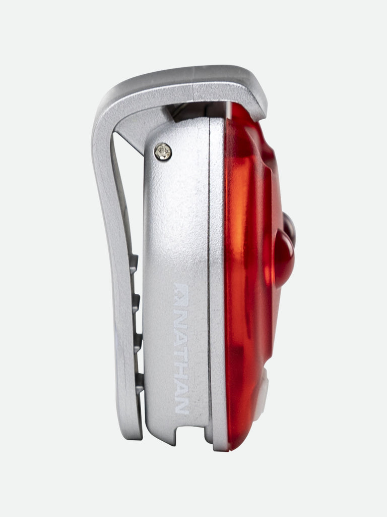NATHAN HyperBrite Mini 2-Pack LED Clip Lights - Red - Side View