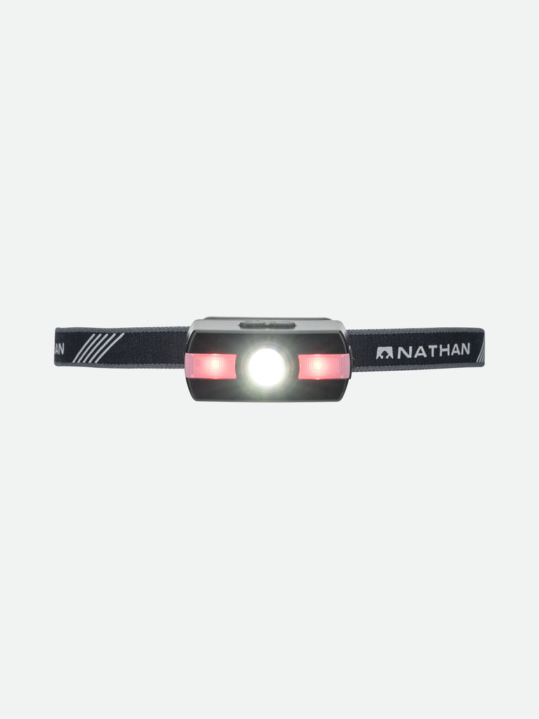 Nathan Neutron Fire RX Runner's Safety Headlamp - Black - Red Light On
