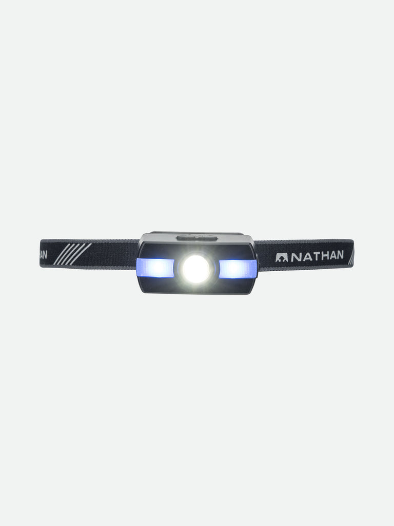 Nathan Neutron Fire RX Runner's Safety Headlamp - Black - Blue Light On