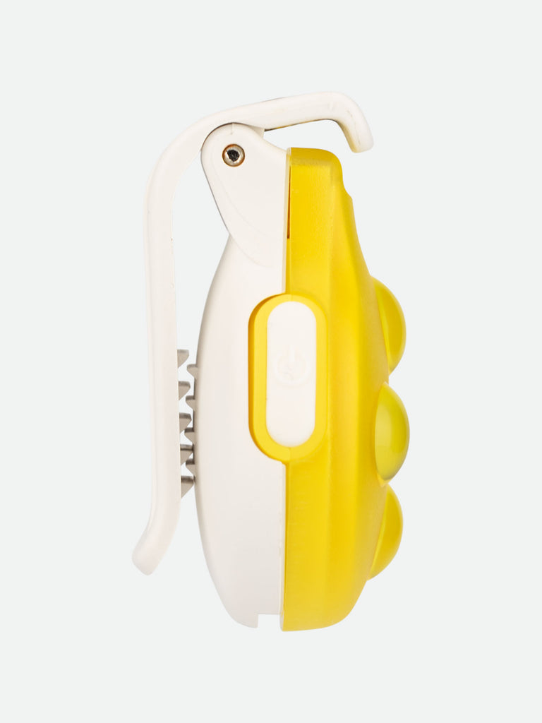 Nathan HyperBrite Orb LED Safety Clip-on Light - Vibrant Yellow/White - Side View