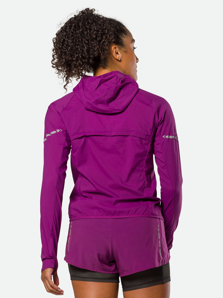 Nathan Women’s Stealth Jacket – Plum Purple - Back View