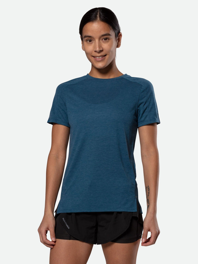 Nathan Sports Women's Rise Short Sleeve Shirt – Sailor Blue