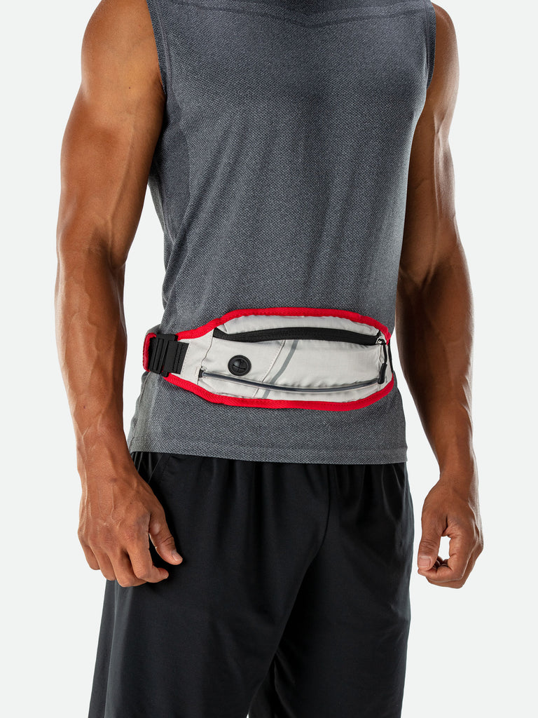 Nathan K9 Series Runner's Waistpack with Leash - Model wearing Waistpack only